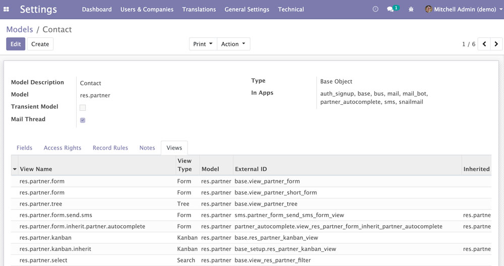 使用开发者模式快速入门 Odoo 12