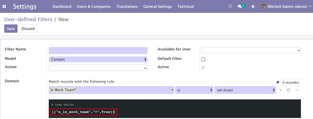 使用开发者模式快速入门 Odoo 12