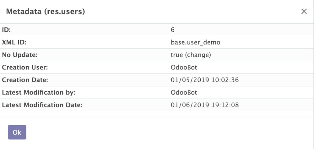 Odoo 12开发之导入、导出以及模块数据