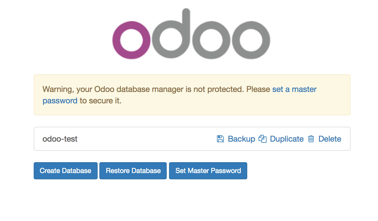 Odoo数据库图形化界面