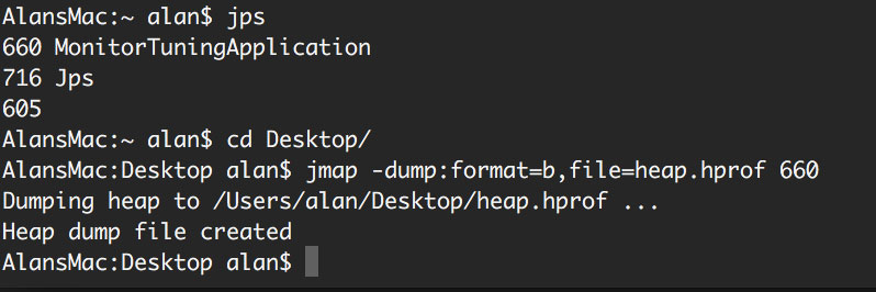 jmap 导出溢出文件
