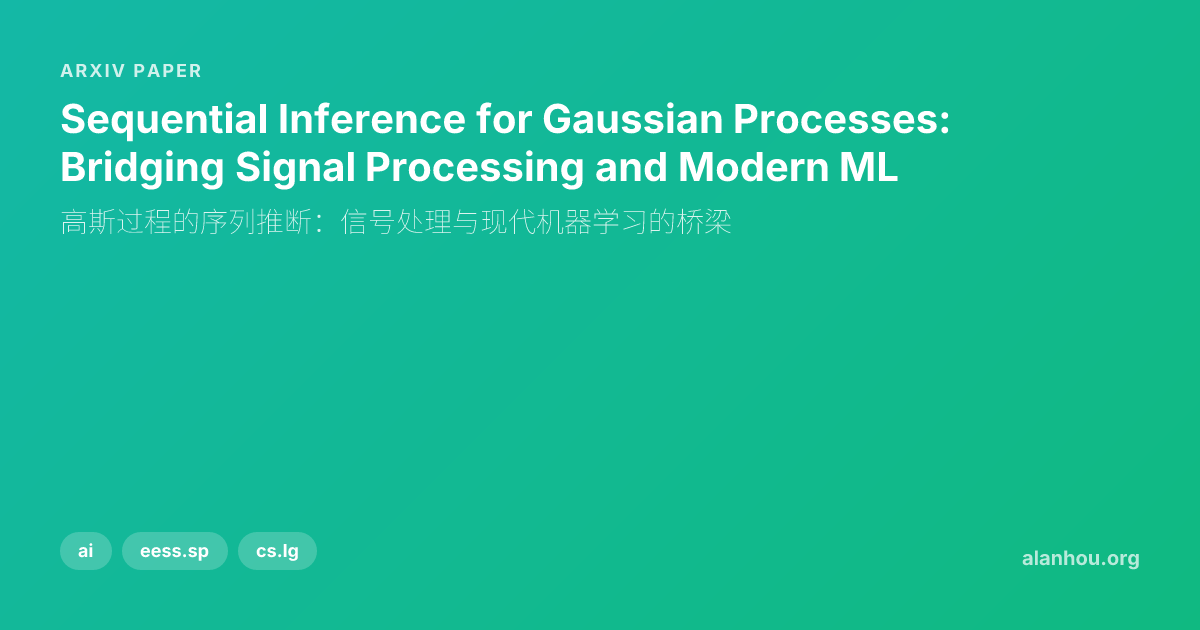Sequential Inference for Gaussian Processes: Bridging Signal Processing ...